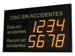 ditel days without an accident displays